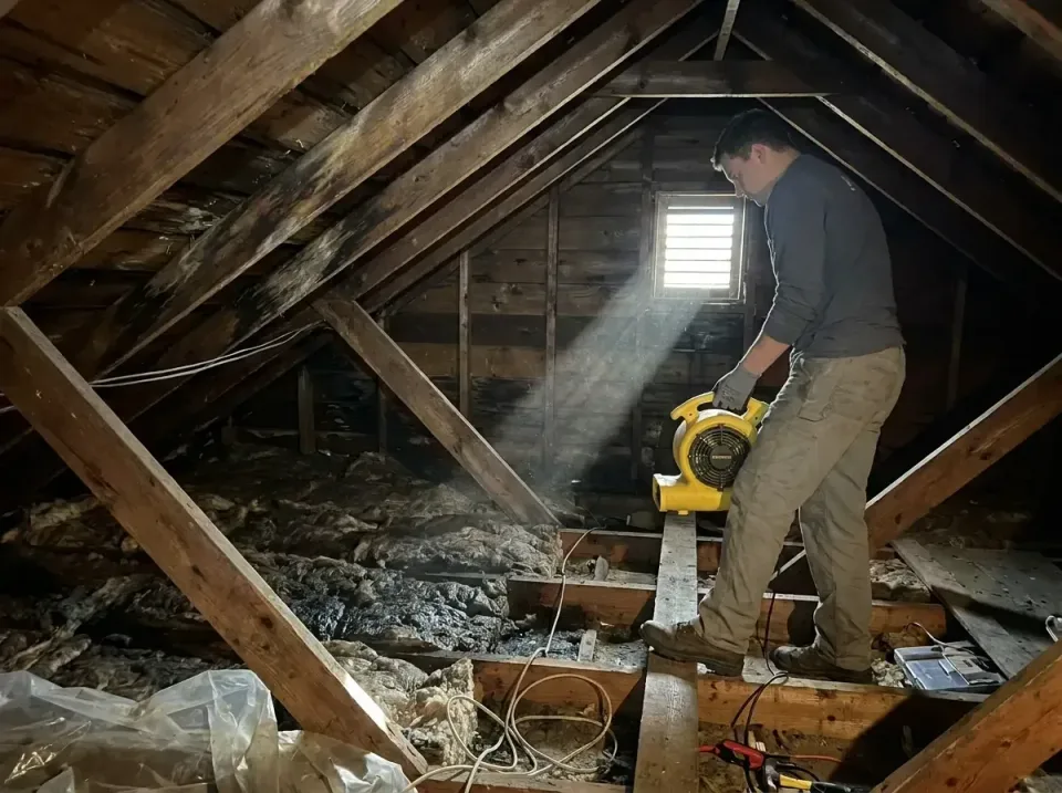 attic-water-damage-drying-proc-007 — frequently asked questions, Emergency Water Extraction & 24/7 Flood Response in Ashley,…